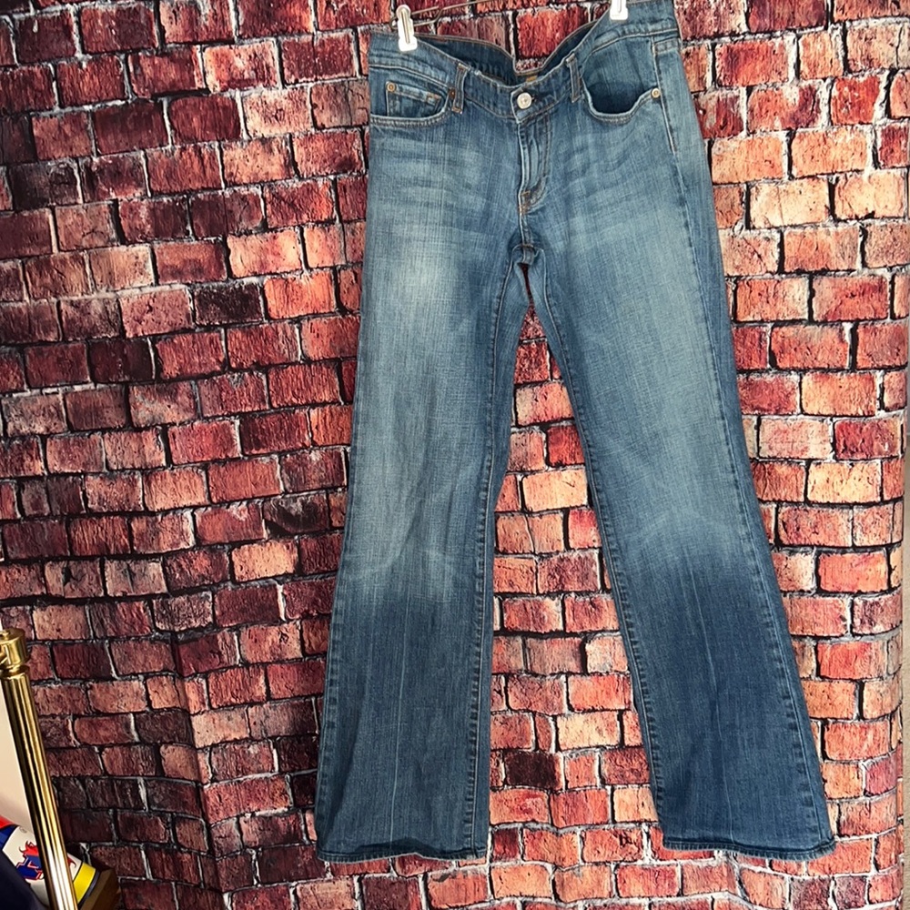 7 For All Mankind Flare Blue Jeans Women’s Sz 32